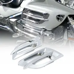 Motorcycle Chrome Left Right Fairing Accent Grilles For Honda Goldwing GL1800 2001-2011