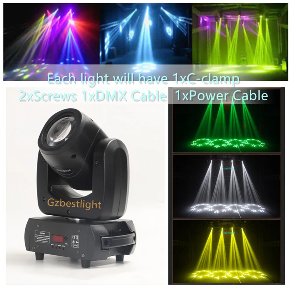 mini beam moving head com prisma rotativo dmx e som ativado perfeito para stage club bar e festival pecas lote pecas lote 100w 01