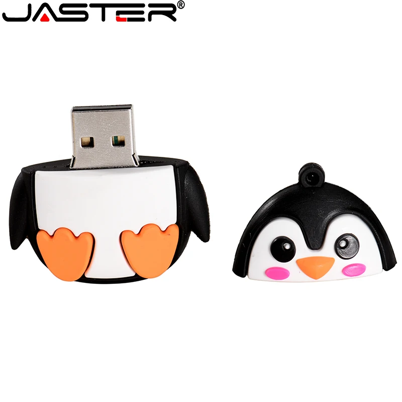 JASTER USB Flash Drive 2.0 128GB Animal Cartoon USB Stick 64GB Creative Pendrive 32GB Portable Memory Stick External Storage