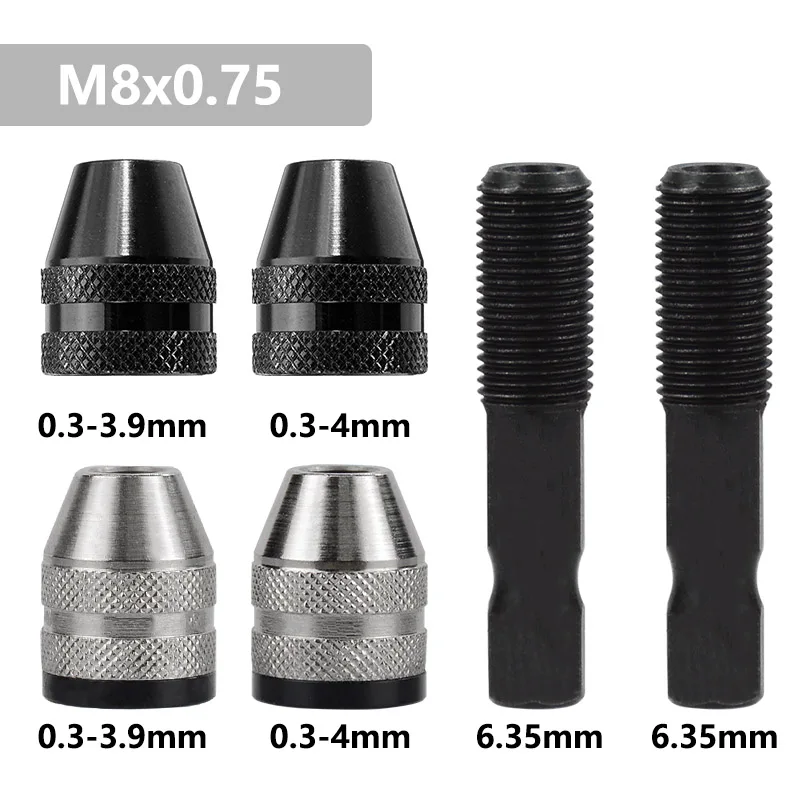 M8x0.75 Multi Drill Chuck Keyless For Dremel Drill Keyless Drill Chuck Diameter 17mm Universal Chuck Drill