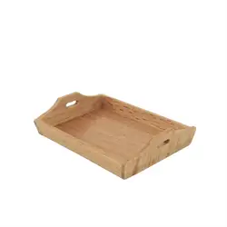 Mini accesorios para casa de muñecas, bandeja de cocina para restaurante, bandeja para pan