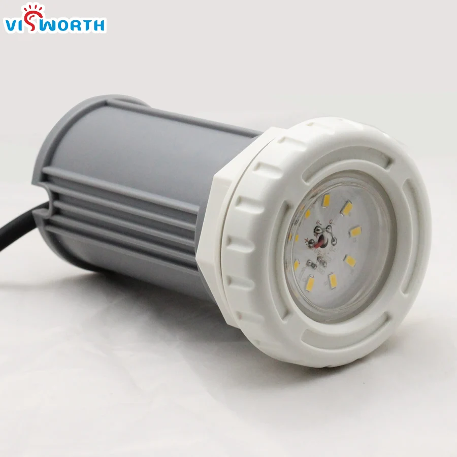 Impermeável Piscina LED Light, SMD5730, luz subaquática, quente, frio, branco, azul, piscina, IP68, 12V, DC, 5W