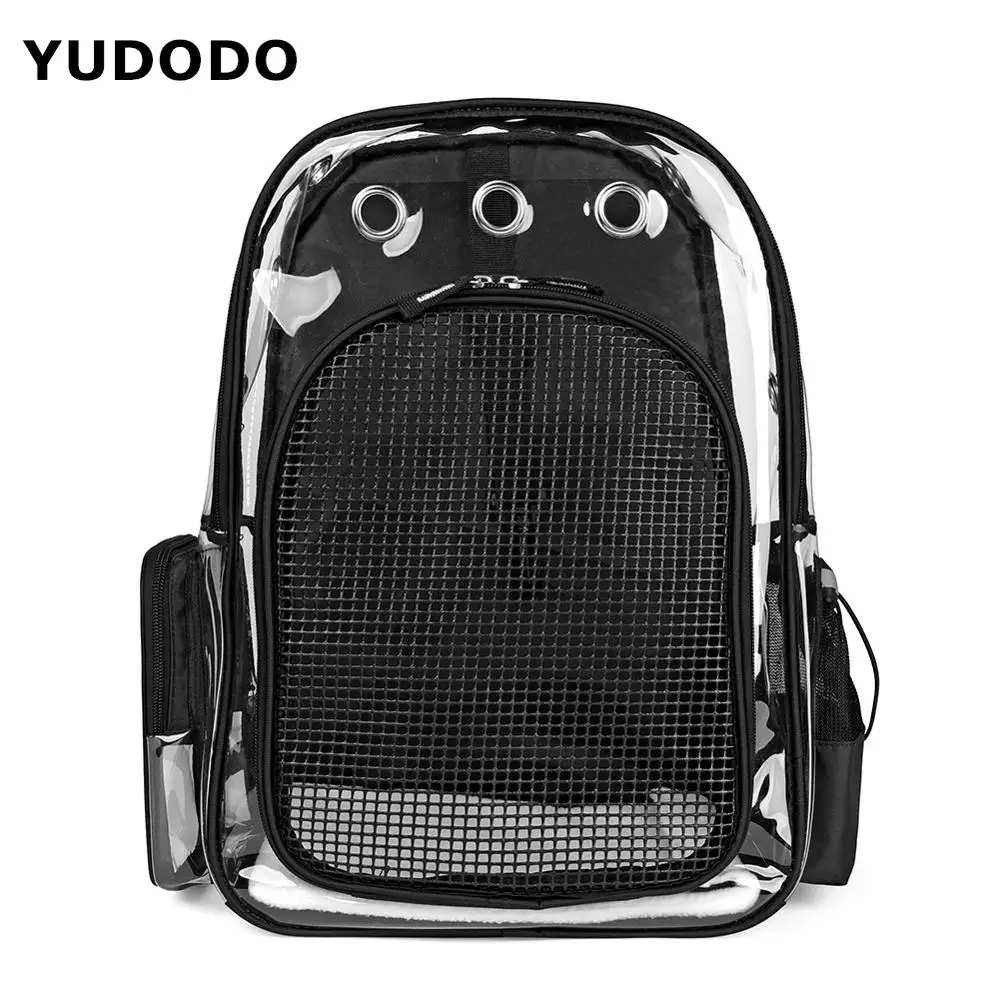 

YUDODO Backpack for Girls Sturdy Transparent PVC Breathable Backpack 3 Colors
