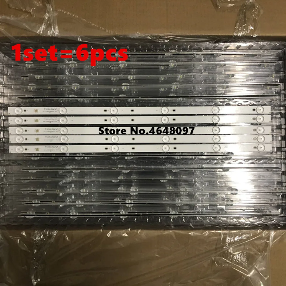 

1set=6pcs 580mm LED Backlight strip 6 lamps For Tv JL.D32061330-081AS-M FZD-03 E348124 HM 32v input MS-L1343 L2202 L1074