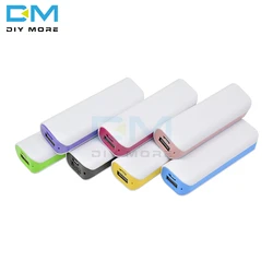 Candy Color Portable Led Power Bank For Mobile Phone 18650 Box Phone Charger Diy Case Dual USB Power Supply Diy Electronic Kit