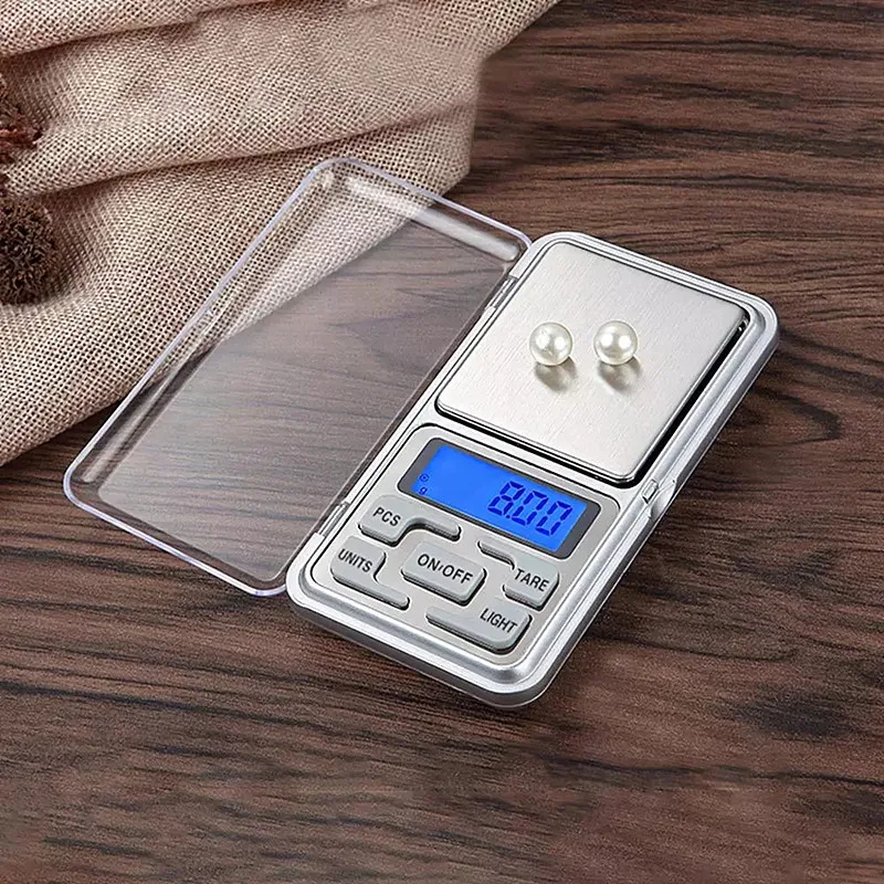 Mini báscula Digital para joyería, balanza eléctrica de alta precisión con retroiluminación, 100/200/300/500g, 0,01/0,1g