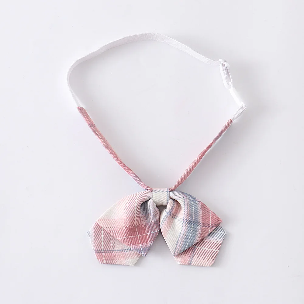 Japanese School Jk Uniform Bow Tie For Girls Butterfly Cravat Lattice Pattern School Sailor Suit Uniform Accessories Flowers Tie