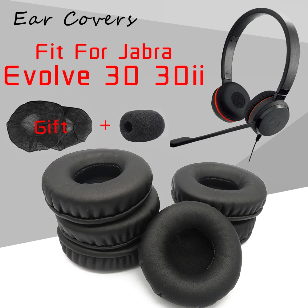 

Амбушюры ДЛЯ Jabra Evolve 30 30ii наушники подушечки Замена гарнитуры ушной вкладыш из искусственной кожи из губчатого материала