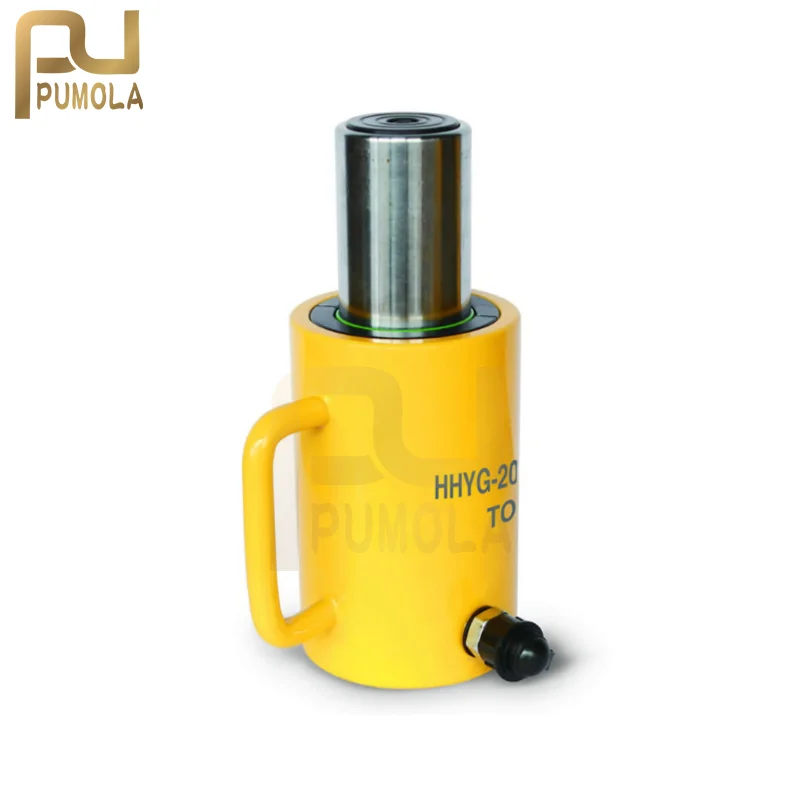 Single-acting Hollow Plunger Hydraulic Jack Cylinder Hydraulic Ram