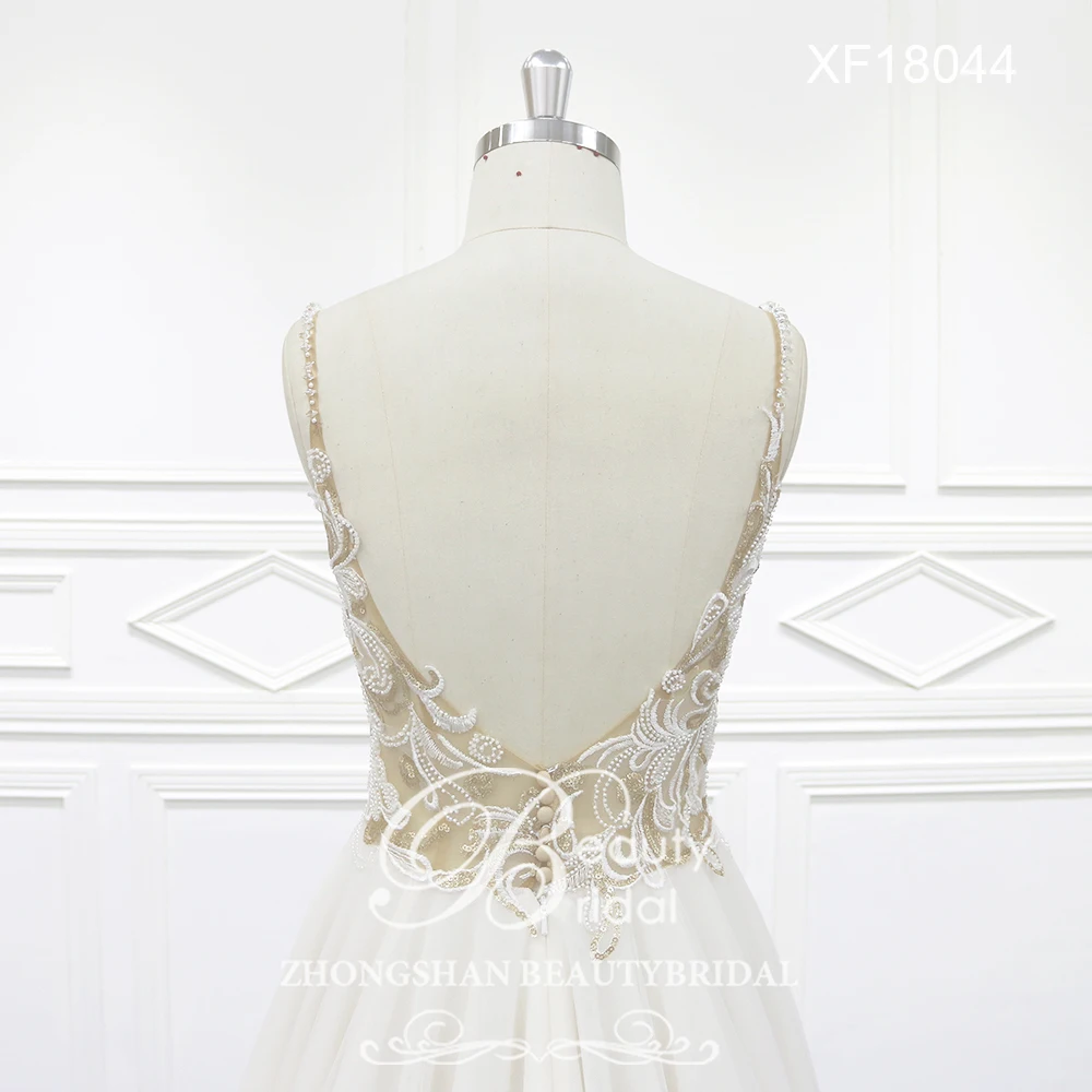 Beautybridal Robe de XF18044Mariage милое богемное кружевное винтажное пляжное свадебное платье в стиле бохо Романтические свадебные платья