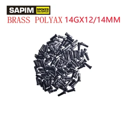 SAPIM POLYAX brass spoke  Nipple 12 degree bevel Bicycle spokes NIPPLES 14G 2.0X12/14MM