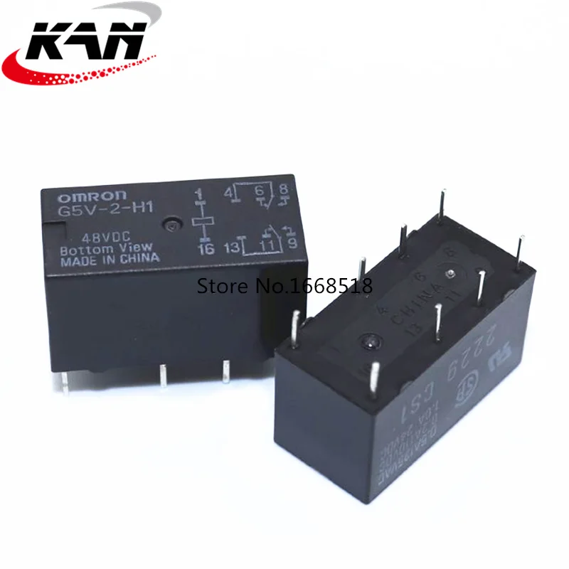 Free shipping new original relay 10pcs/lot G5V-2-H1-48VDC G5V-2-H1-DC48V G5V-2-H1-48V G5V-2-H1 48V 1A 8Pin