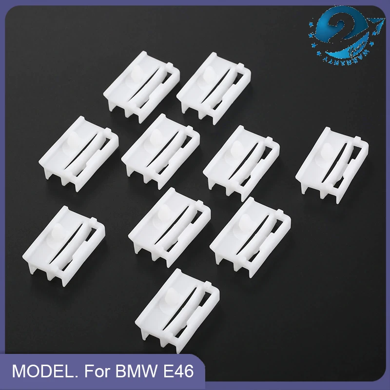 20 قطعة باب الكسوة السحابة البلاستيك الجانب قطاع تصاعد مقاطع السيارة + Grosmets لسيارات BMW E30 E32 E36 E46 E90 E91 517184574 51711932996