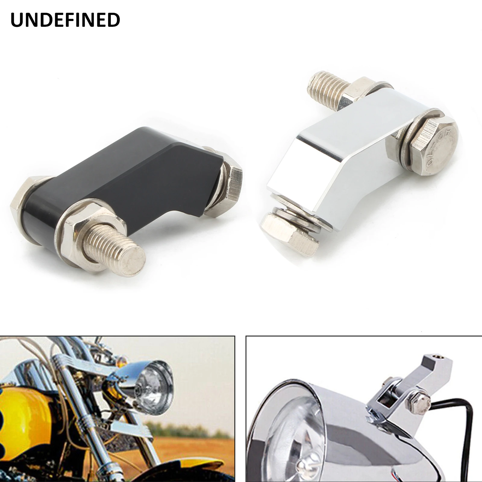 

Motorcycle Headlight Mounting Block Bracket Extension CNC Aluminum for Harley Dyna Softail Breakout FXDL Bobber Chopper Cruiser