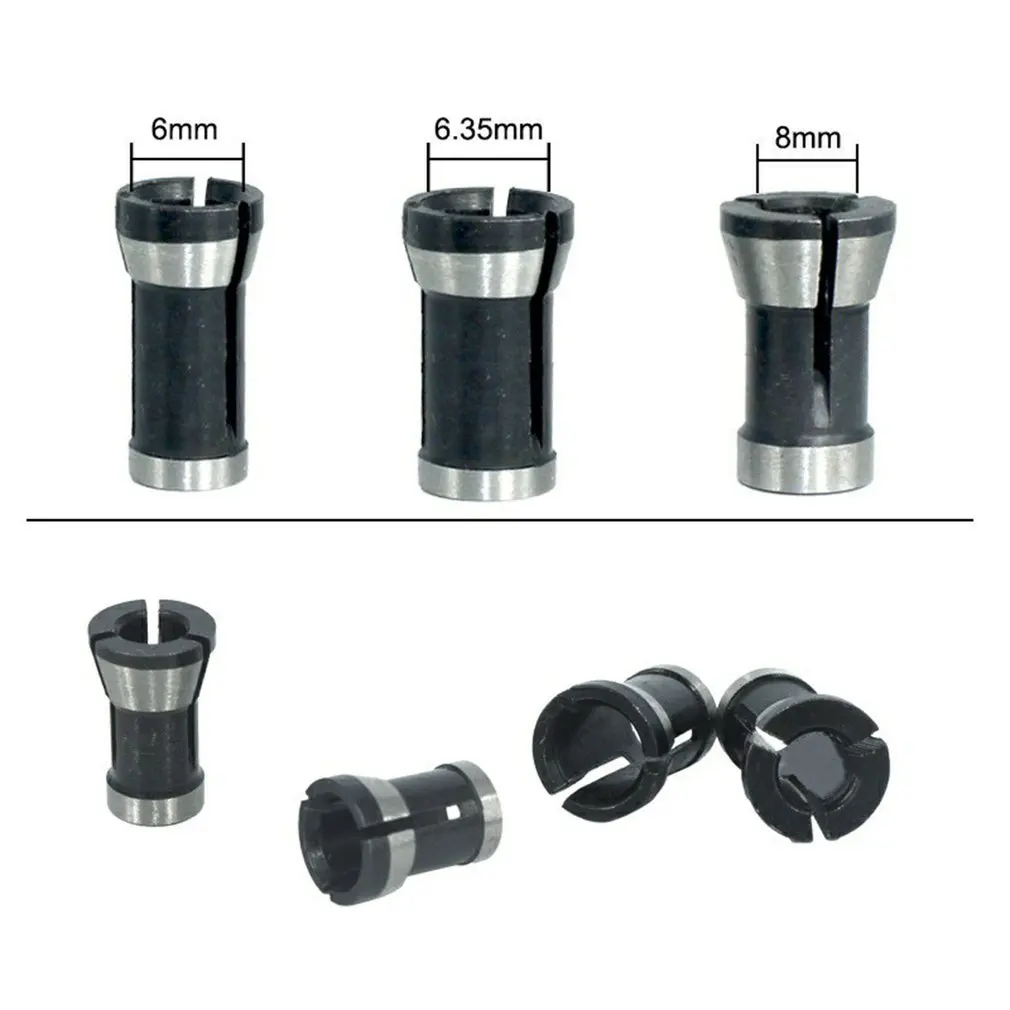 NEW 6mm 6.35mm 8mm Collet Chuck Adapter Engraving Trimming Machine Electric Router High Precision