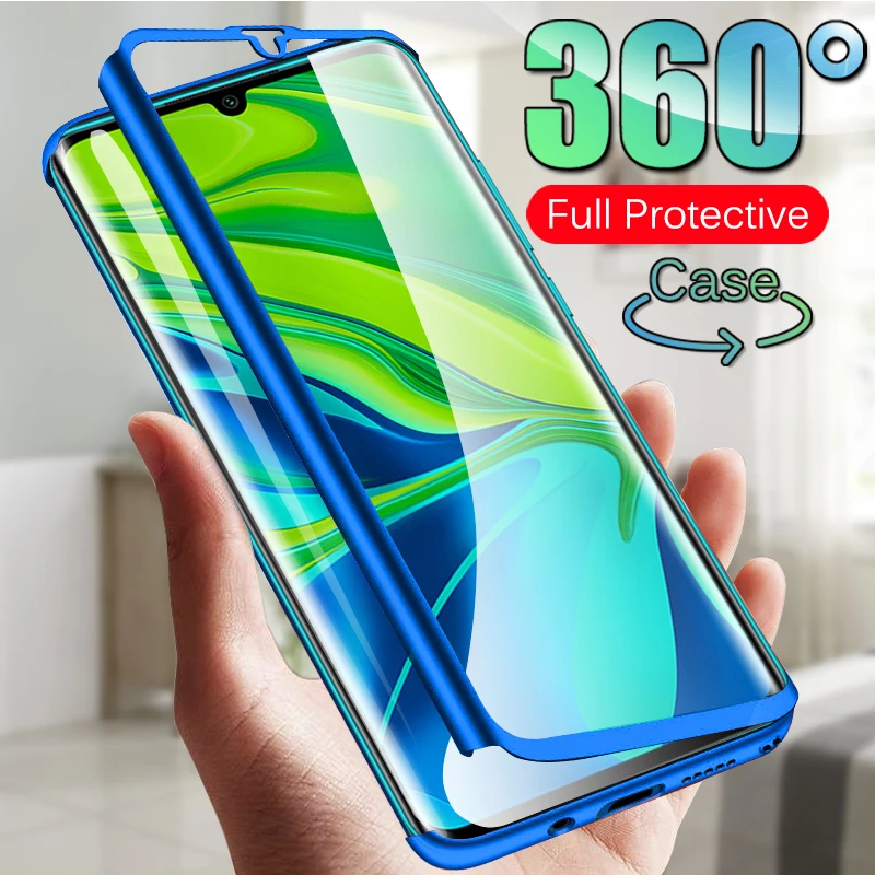 360 Full Cover Shockproof Protective Case For Xiaomi Redmi mi Note 10 Pro 9T 9A 9C 9S mi 9 Lite 8 SE Note 9 8 7 6 5 Pro K20 6A