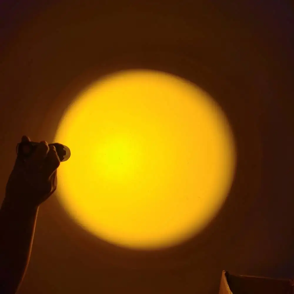 تلسكوبي التكبير مصباح برتقالي مصباح ليد جيب USB الشعلة القابلة لإعادة الشحن في الهواء الطلق الصيد التخييم الصيد التصوير الفوتوغرافي صورة شخصية ملء الضوء #2