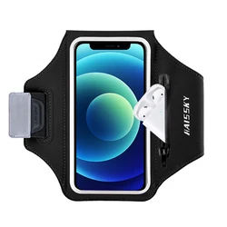 Haissky 6.7 inch Running Armband For iPhone 12 11 Pro Max XR Samsung Note 20 S21 S20 S10 GymSports Arm Band Strap Holder Pouch