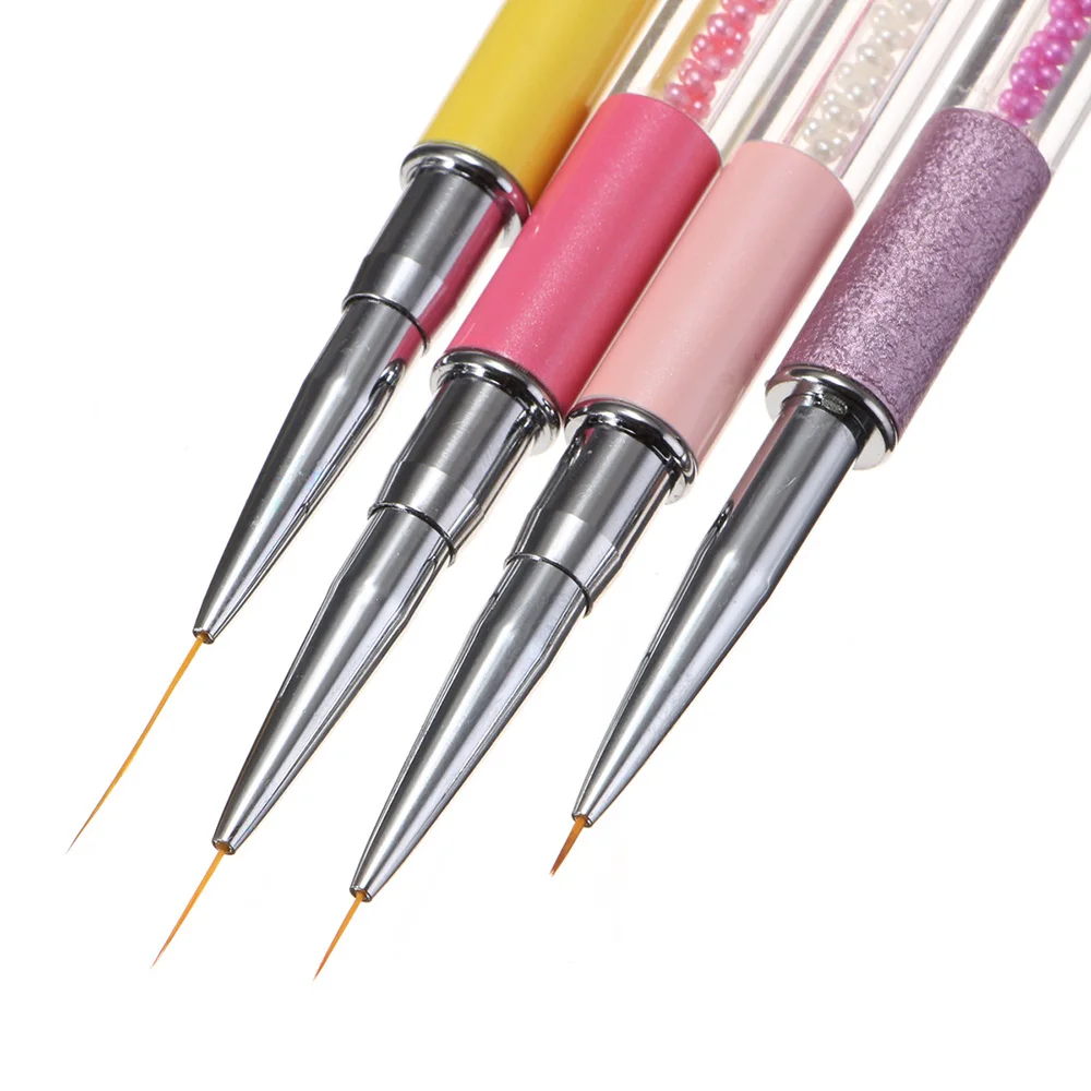 1pcs Nail Brushl Art Line Painting Pen  Acrylic UV Gel Brushes Drawing Design Girl Manicure Painting Tool