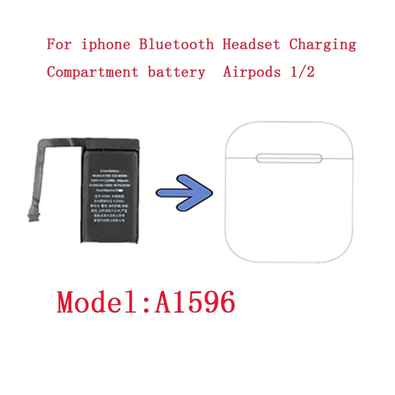 3.8V 400mAh Battery For TWS Bluetooth Headset Charging Compartment Battery For Airpods 1 2 Wireless Charging Box