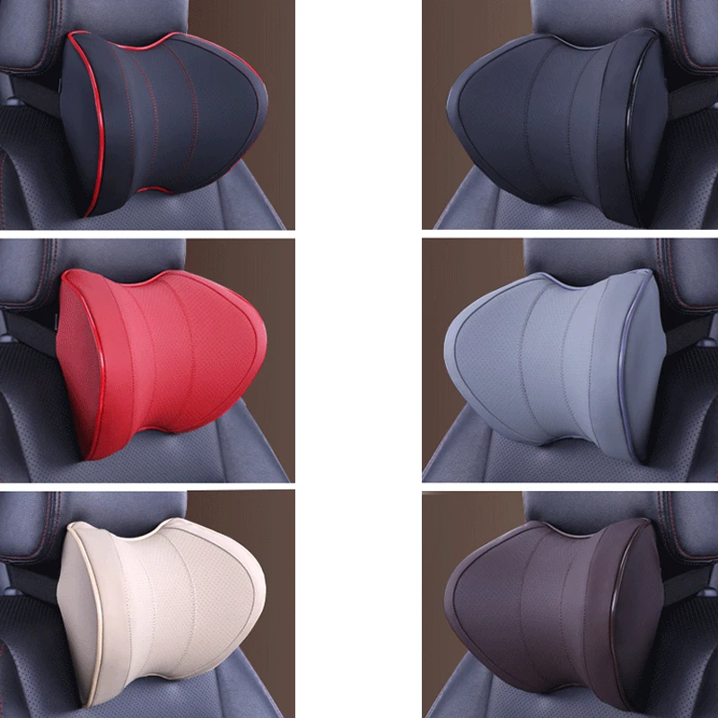 Car Seat Head Neck Rest Massage Auto Pillow Space Memory Neck Headrest Car Cover Vehicular Pillow Seat Headrest Accessories