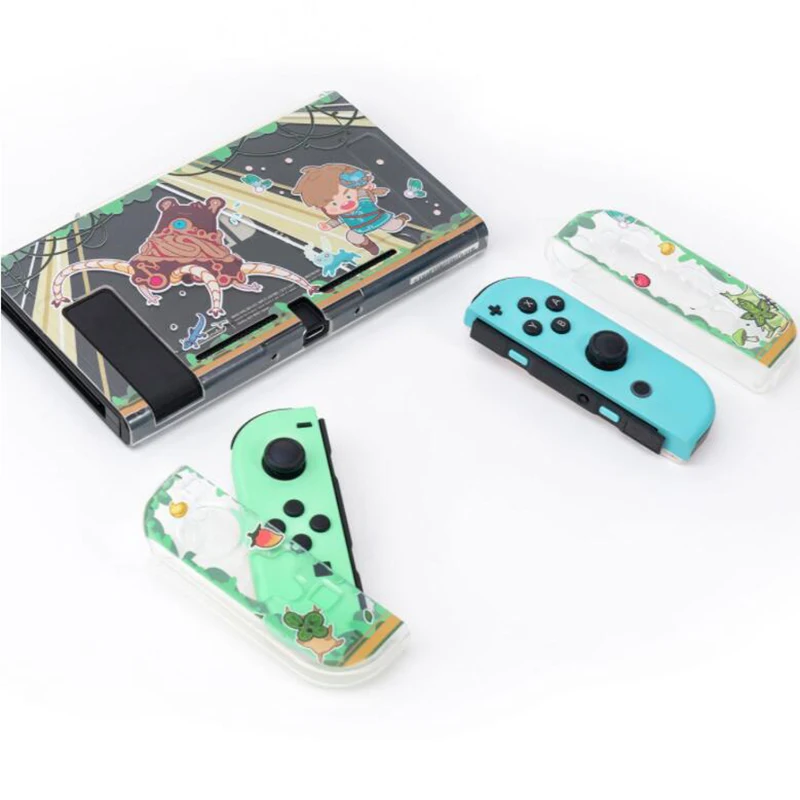 Transparent Soft TPU Skin Cover Back Protective Case for Nintendo Switch NS Joy-Con Controller Crystal Housing Shell Protector