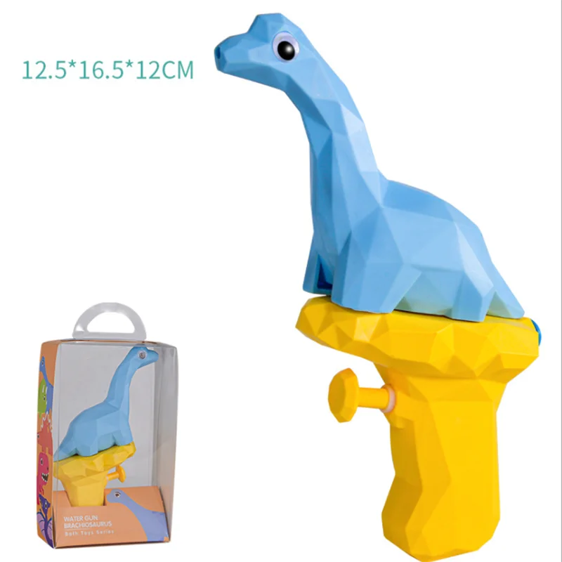 Cute 3D Dinosaur Model Water Gun Toys Kids Summer Tyrannosaurus Press Water Spray Gun Outdoor Beach Garden Toy