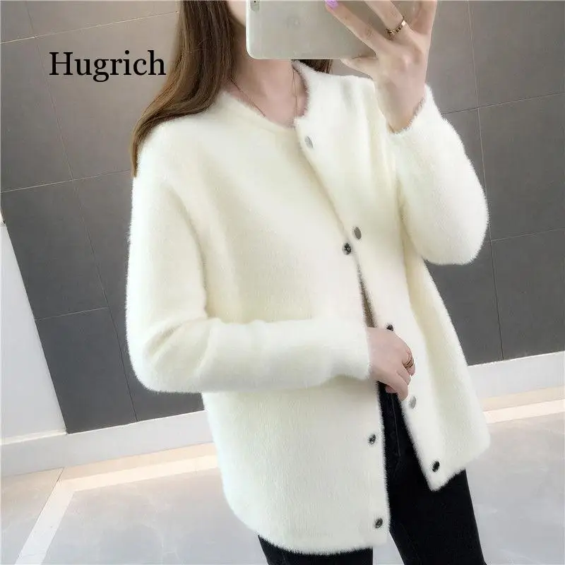 

Autumn And Winter Sweater Coat 2020 New Women's Loose Velvet Long-sleeved Cardigan