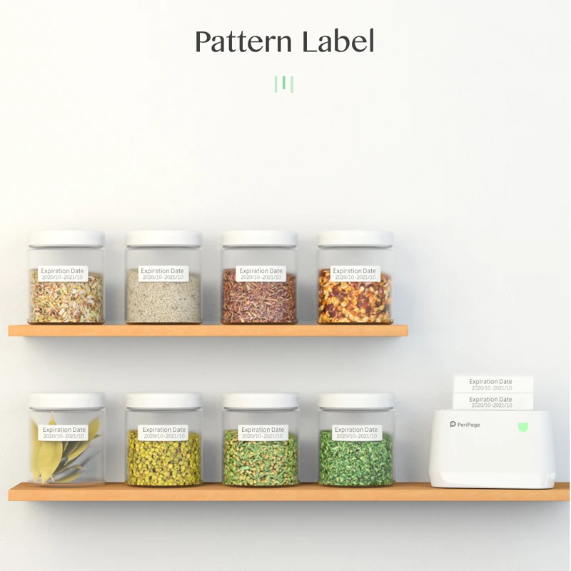 PeriPage 107x30mm Thermal Paper Label Paper Sticker For Thermal Pocket Mini Wireless Printer A9(s)Max