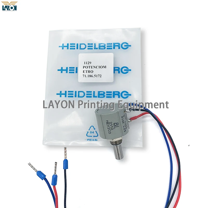 LAYON-Heidelberg Potentiometer, maquinaria de impressão deslocada, peças sobresselentes, SM102, CD102, SM74, PM74, fábrica original, gravado, 76.2 5172, 1Pc