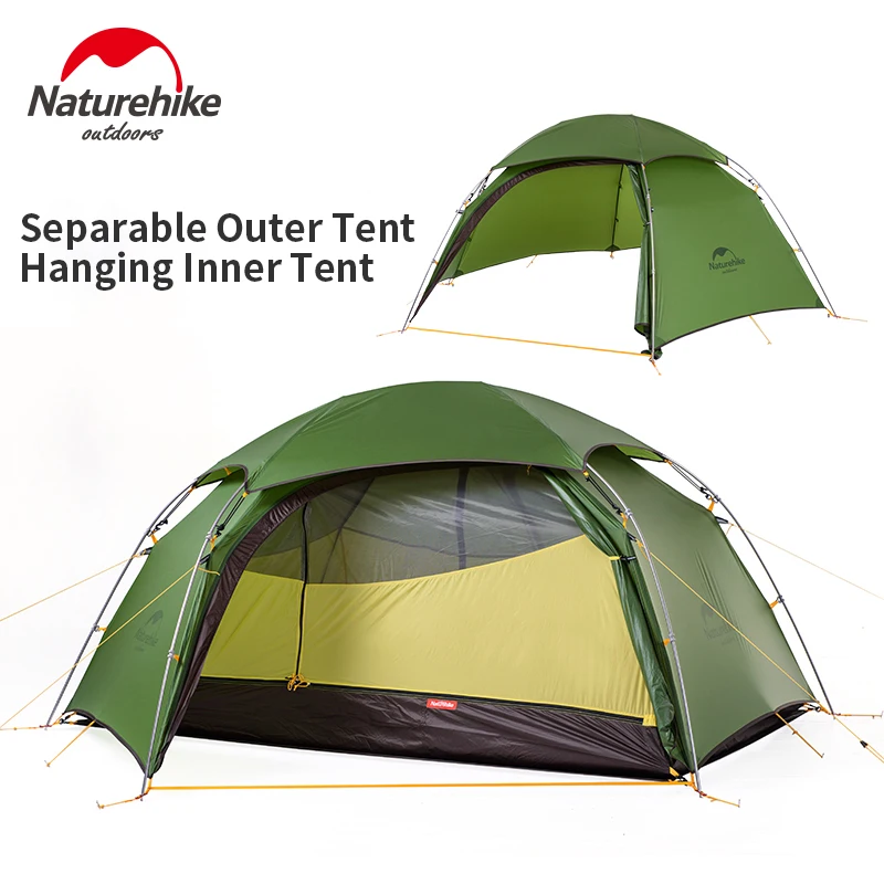 Naturehike Cloud Peak 2 15D Camping Tent Outdoor Hiking 1-2persons Ultralight 2.16Kg 4seasons Portable Tent With Rainproof Shed