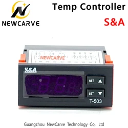 S & A-controlador de temperatura, T-503 de T-504 de pantalla para enfriador de agua fría industrial, CW3000, CW5000, CW5200