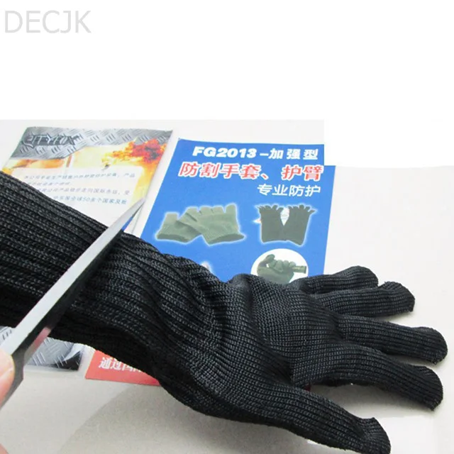 Proof Protect 46% Stainless Steel Wire Safety  Cut Metal Mesh Anti-cutting Breathable For Hiking Travel Kit