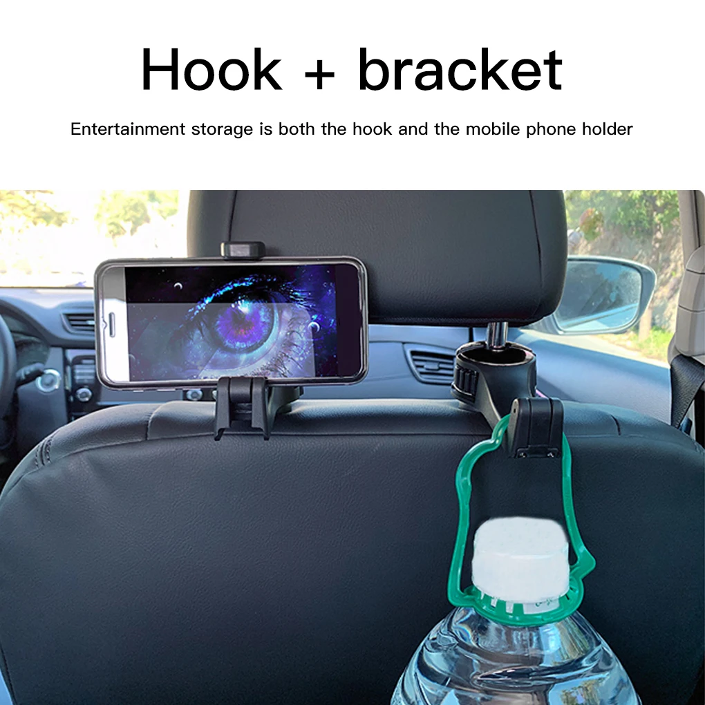 

Adjustable Car Headrest Hooks Mobile Stand Car Phone Holder Fastener Seat Back Hanger Clips For Bag Handbag Houseware