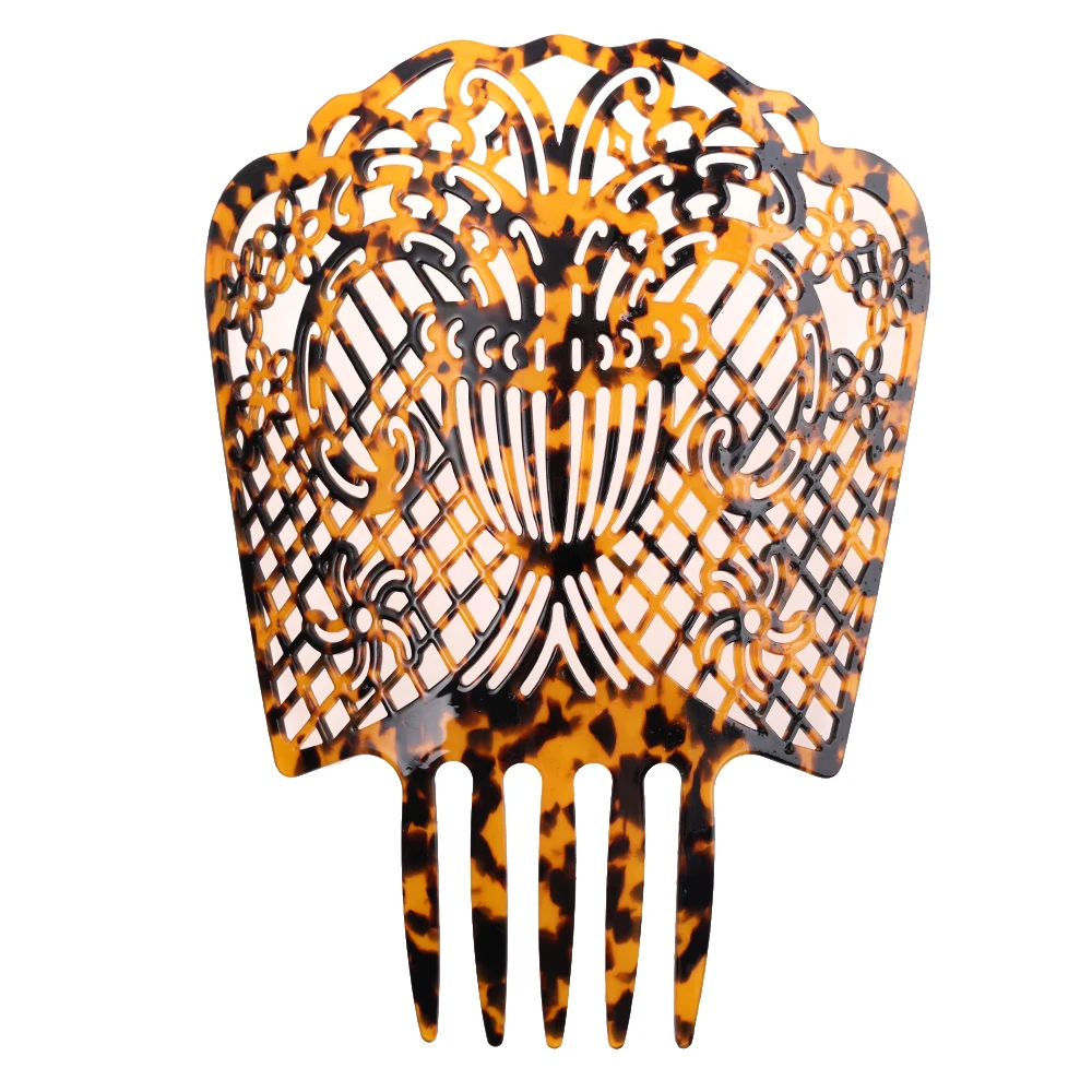 Vintage Hair Combs Women Colorful Acetate Hair Accessories Tortoiseshell High Comb Flamenco dancers Headdresses jewelry Gift New