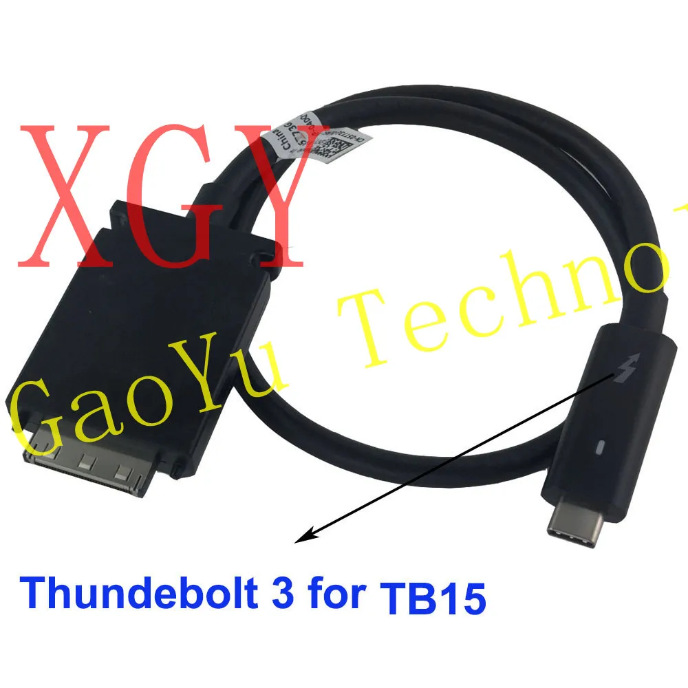 DIY Replacement Cable For Dell Dock TB15 TB16 K16A Cable 5T73G 05T73G Change USB-C Thunderbolt 3 Cable