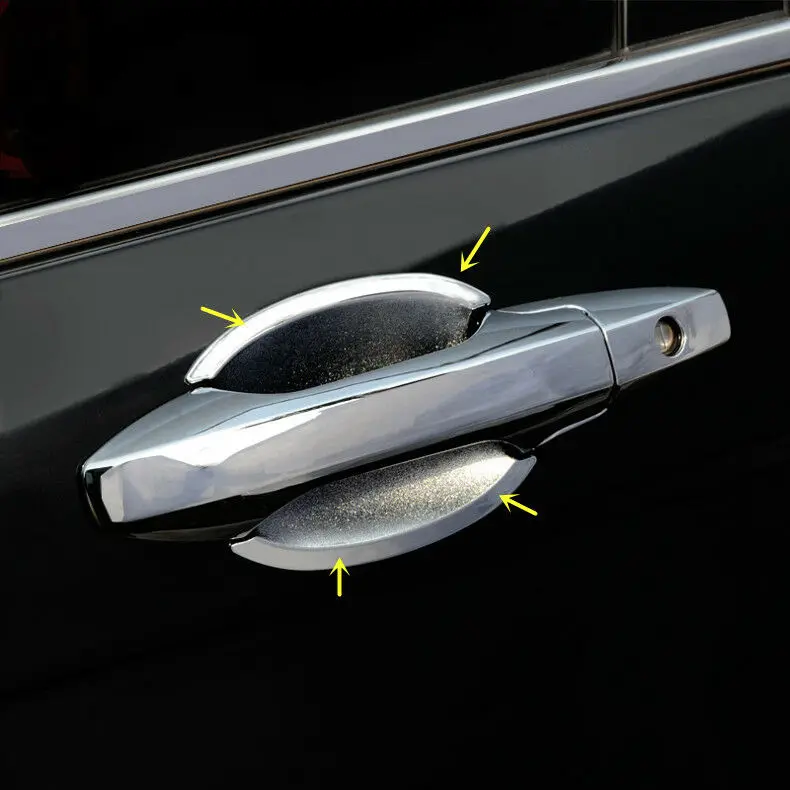 For Honda CRV CR-V 2007 2008 2009 2010 2011 ABS Chrome Door Handle Bowl Cup Cover Trim 4pcs