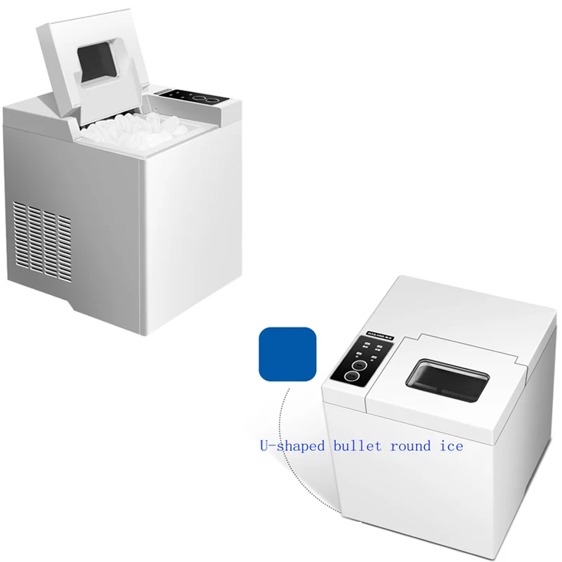 Commercial Quality Bullet Ice Machine 110W Portable Ice Maker Rapid Ice Making