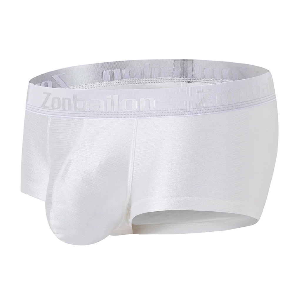 Zonbailon Men Boxer Shorts Underwear Men\'s Underwear Sexy Man Nylon Sexy Bikini Mens Underwear