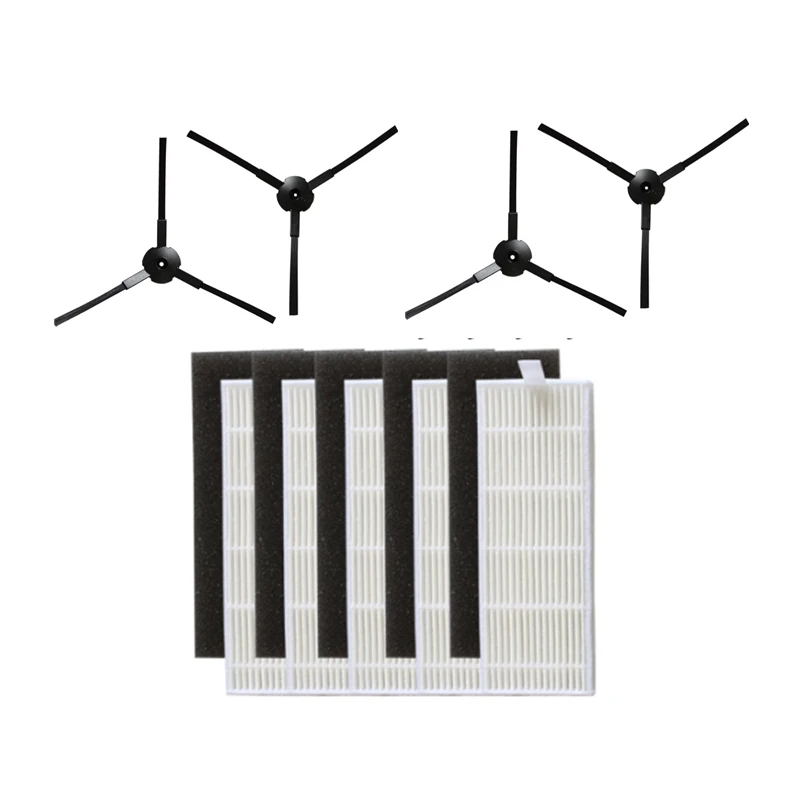 Cepillo lateral de filtro HEPA para Robot aspirador ZACO A8s, piezas de repuesto, accesorios de repuesto