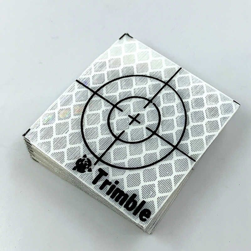 100pcs Reflective Sheet 30*30MM Reflective Target sheet For trimble Total Station surveying Tape Target  + trimble logo