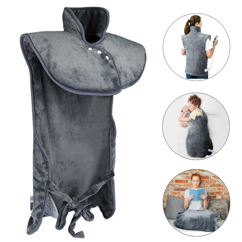 3-speed Fast Heating Plug-in Shawl Microwave Neck and Shoulder Wrap Heating Pads Shoulder and Neck Back Warmth and Pain Relief