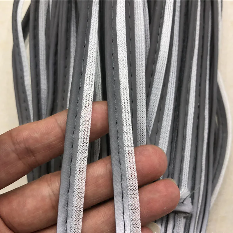 5meter 9mm Reflective ribbon Edge Sewing Ribbon Cord Rope for Sheets Sofa Curtains Hats Clothes Various Fabric Sewing DIY