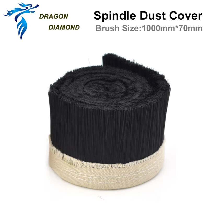 High Quality 2M 70mm/100mm Brush For Spindle Dust Collector Cover Vacuum Cleaner For CNC Router Engraving Machine