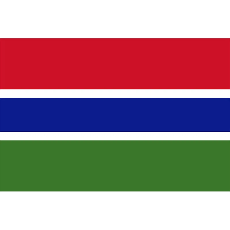 Gambia Flag Yehoy hanging 90*150cm  For Decoration