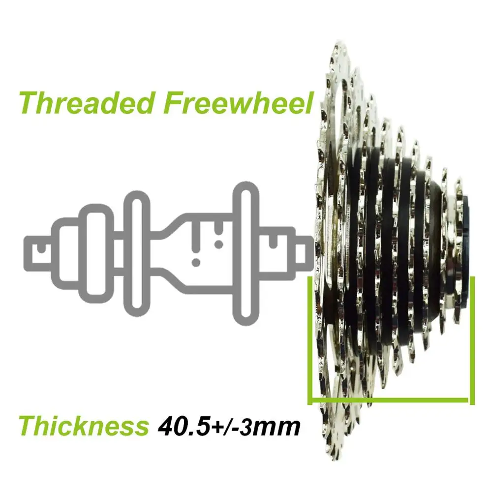 DRIFT MANIAC 9 Speed Freewheel 9S Flywheel With Removal Tool Threaded Freewheels Screw On