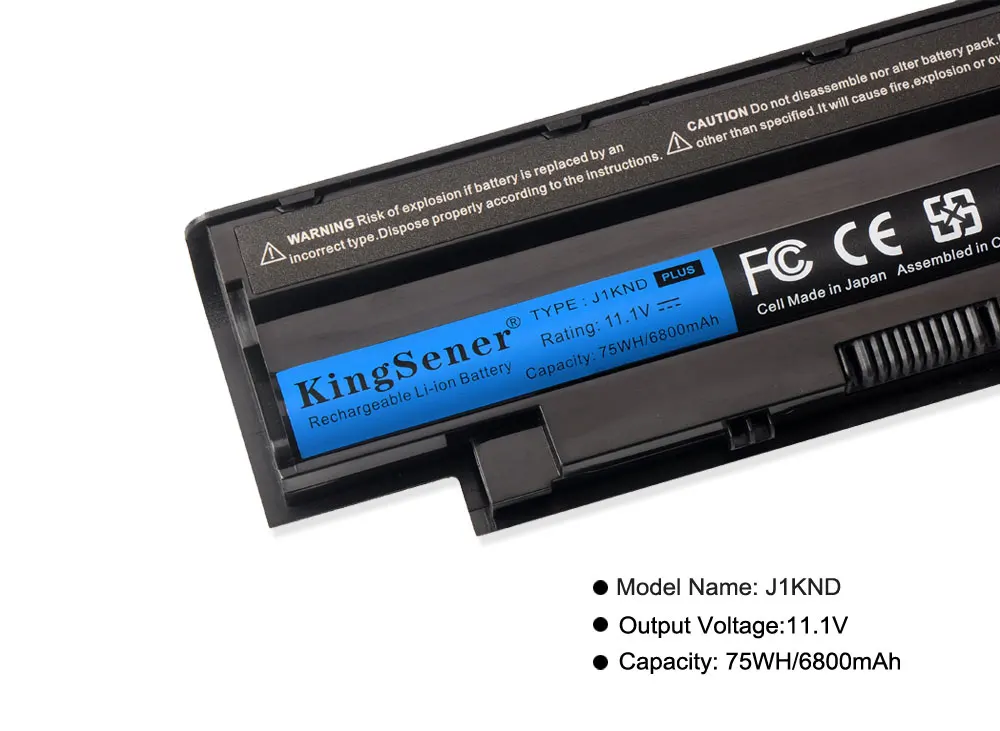 KingSener J1KND Laptop Batterij voor DELL Inspiron N4010 N3010 N3110 N4050 N4110 N5010 N5010D N5110 N7010 N7110