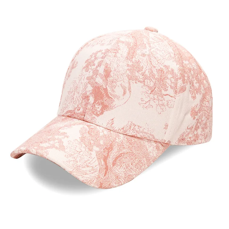 Luxury Outdoor Sport Baseball Cap Spring Summer Floral Print Adjustable Men Women Caps Fashion Hip Hop Hat