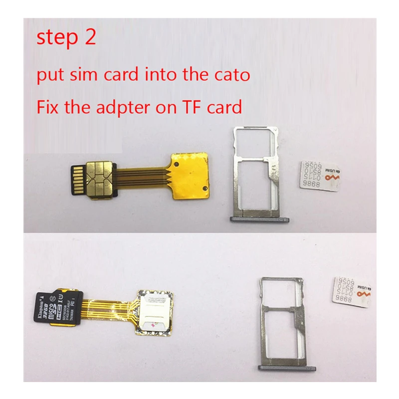 Top Hybrid Double Dual Sim card Adapter Micro SD Nano Sim Extension Adapter for Xiaomi Redmi Samsung Huawei OnePlus Meizu