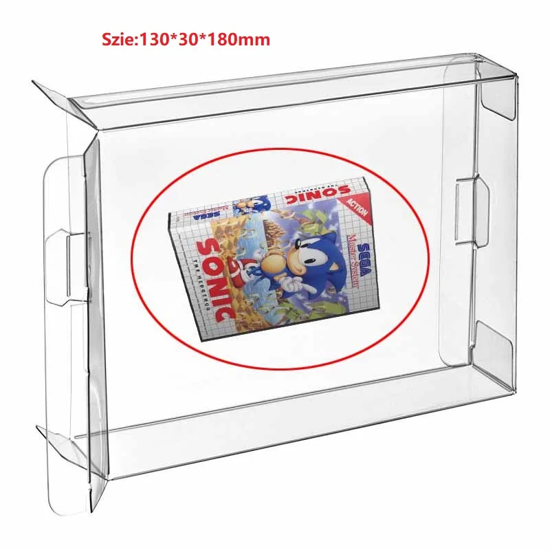 

Ruitroliker 10Pcs Clear Protecter Box Sleeve CIB for Master box Games Cartridge